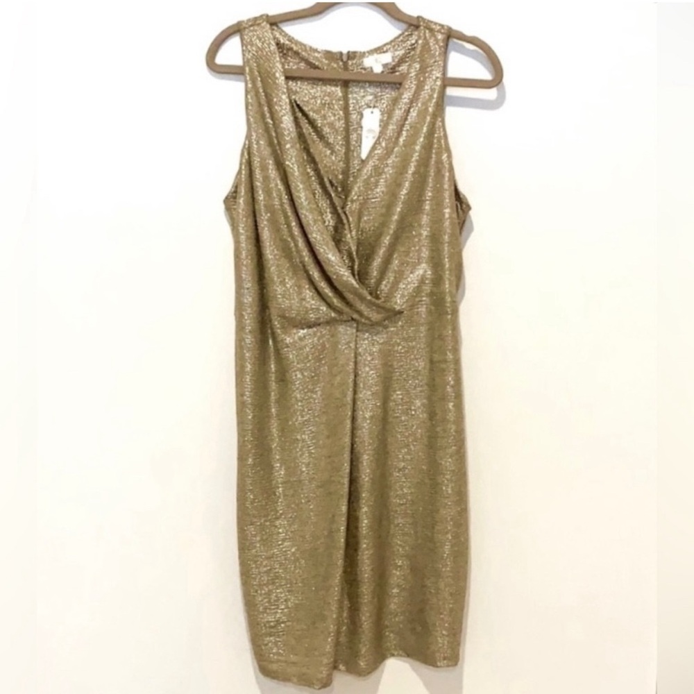 Brand new gold mini dress